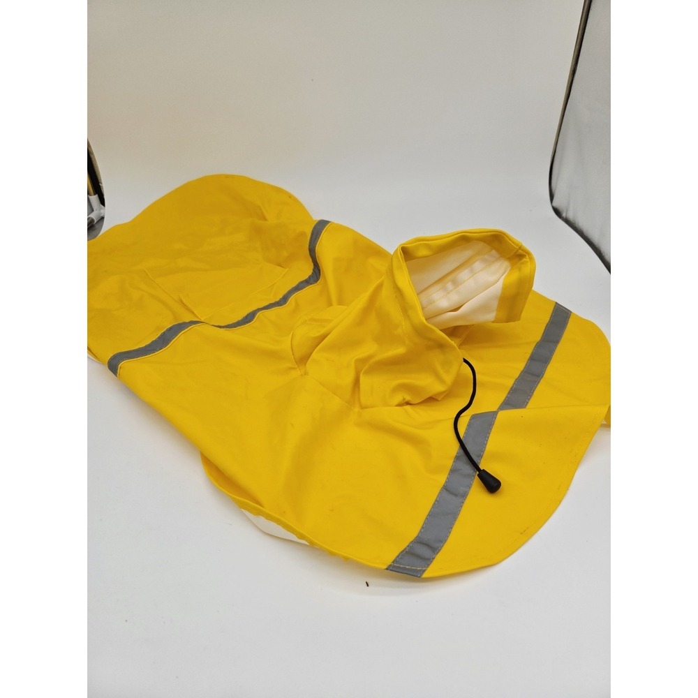 Pet Dog Raincoat Protection Hood Large with Reflective Stripe Strip